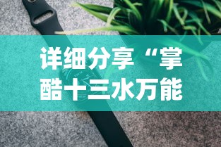 详细分享“掌酷十三水万能辅助器使用方法	”(透视)其实真的有挂