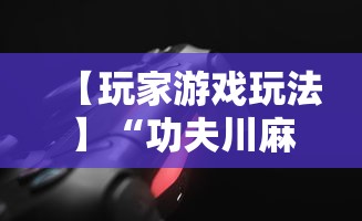 【玩家游戏玩法】“功夫川麻辅助器多少钱”详细开挂教程
